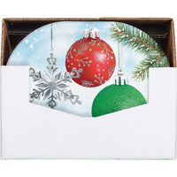 Classical Christmas 12 inch Paper Oval Platter (8/Pkg)