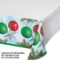 Classical Christmas Paper Tablecover, 54