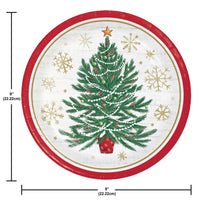 Timeless Tree 8.75 inch Paper Dinner Plate (8/Pkg)