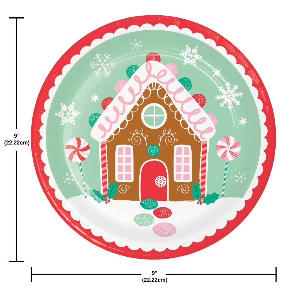 Creative Converting Camp Out Paper Dinner Plates - 9 Inch, 8 Count, Themed Disposable Plates