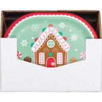 Holiday Sweets 12 inch Paper Oval Platter (8/Pkg)