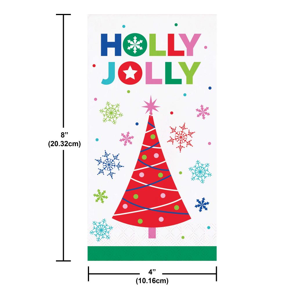 Joyful and Jolly 2-Ply Paper Guest Towel (16/Pkg)