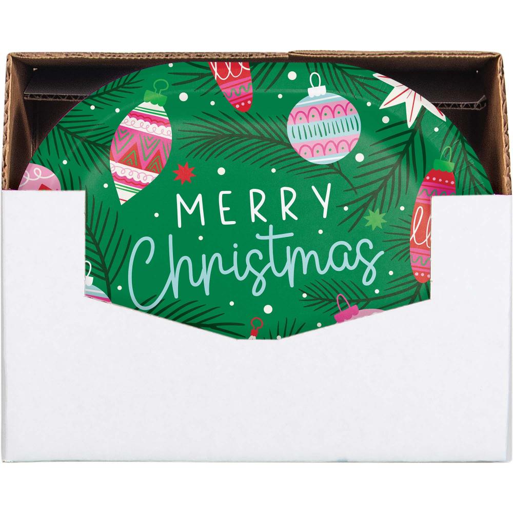 Holiday Frills 12 inch Paper Oval Platter (8/Pkg)