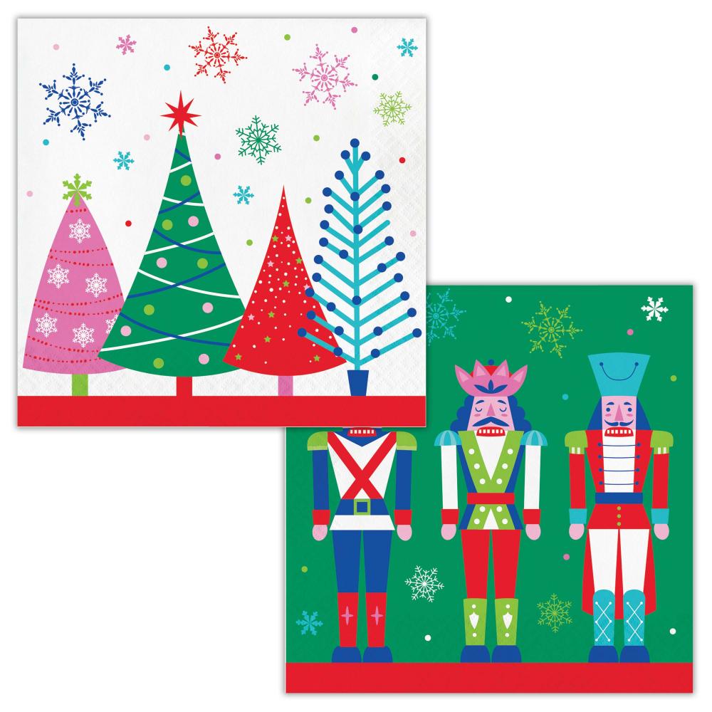 Joyful and Jolly 2-Ply Paper Luncheon Napkin (16/Pkg)