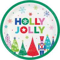 Joyful and Jolly 6.75 inch Paper Luncheon Plate (8/Pkg)