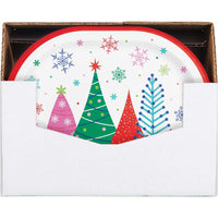 Joyful and Jolly 12 inch Paper Oval Platter (8/Pkg)
