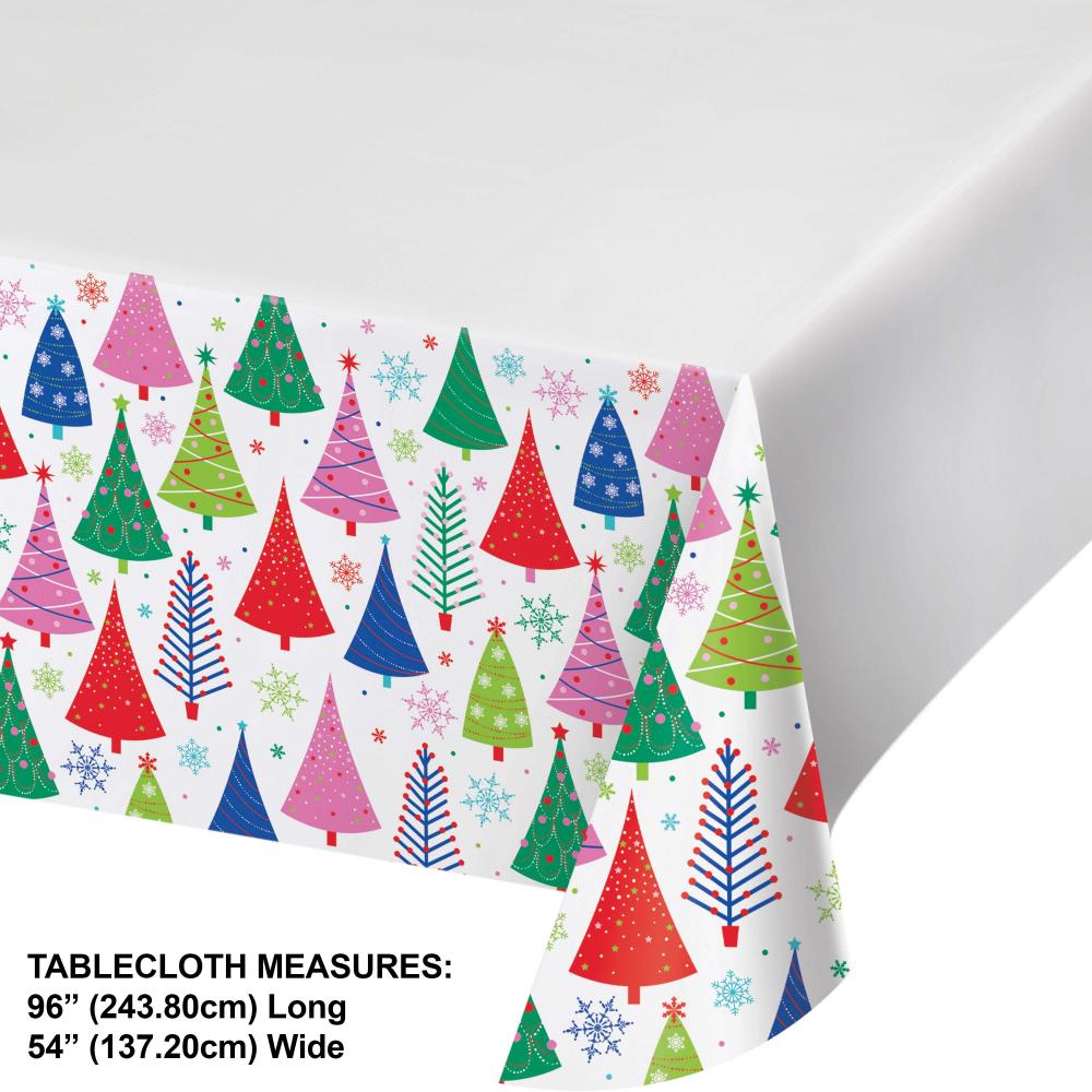 Joyful and Jolly Paper Tablecover, 54" x 102" (1/Pkg)