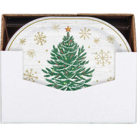 Timeless Tree 12 inch Paper Oval Platter (8/Pkg)