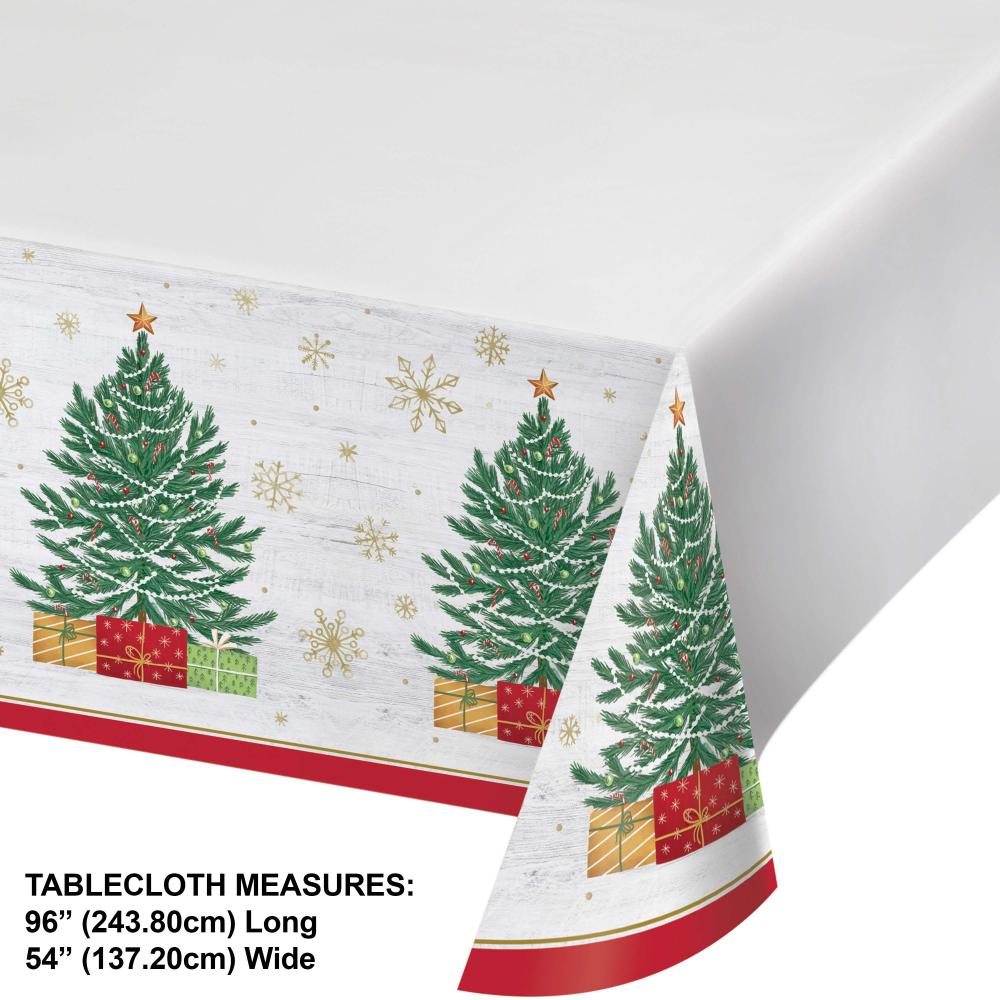 Timeless Tree Paper Tablecover, 54" x 102" (1/Pkg)