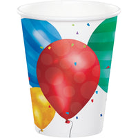 96 pc Bulk Balloon Blast 9 oz Hot/Cold Cups