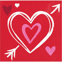 Joyful Hearts Beverage Napkins