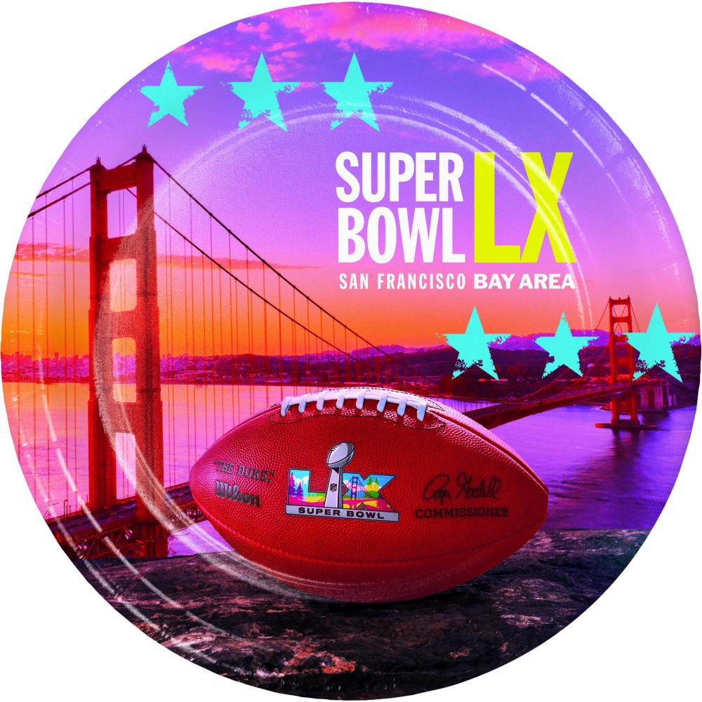 Bulk Super Bowl LX Luncheon Plate (96 per Case)