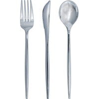 Silver Assorted Plastic Cutlery