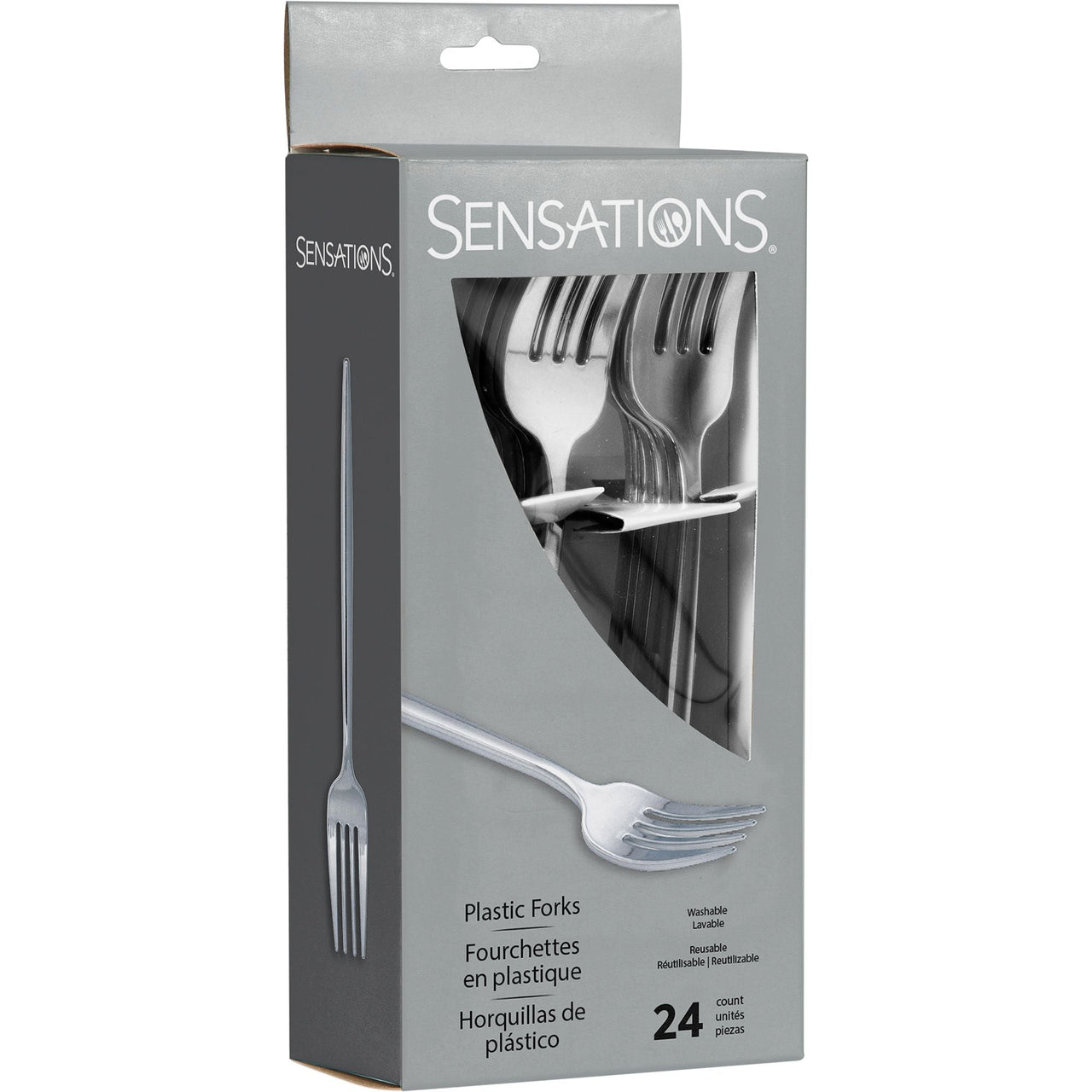Silver Plastic Forks (24/Pkg)
