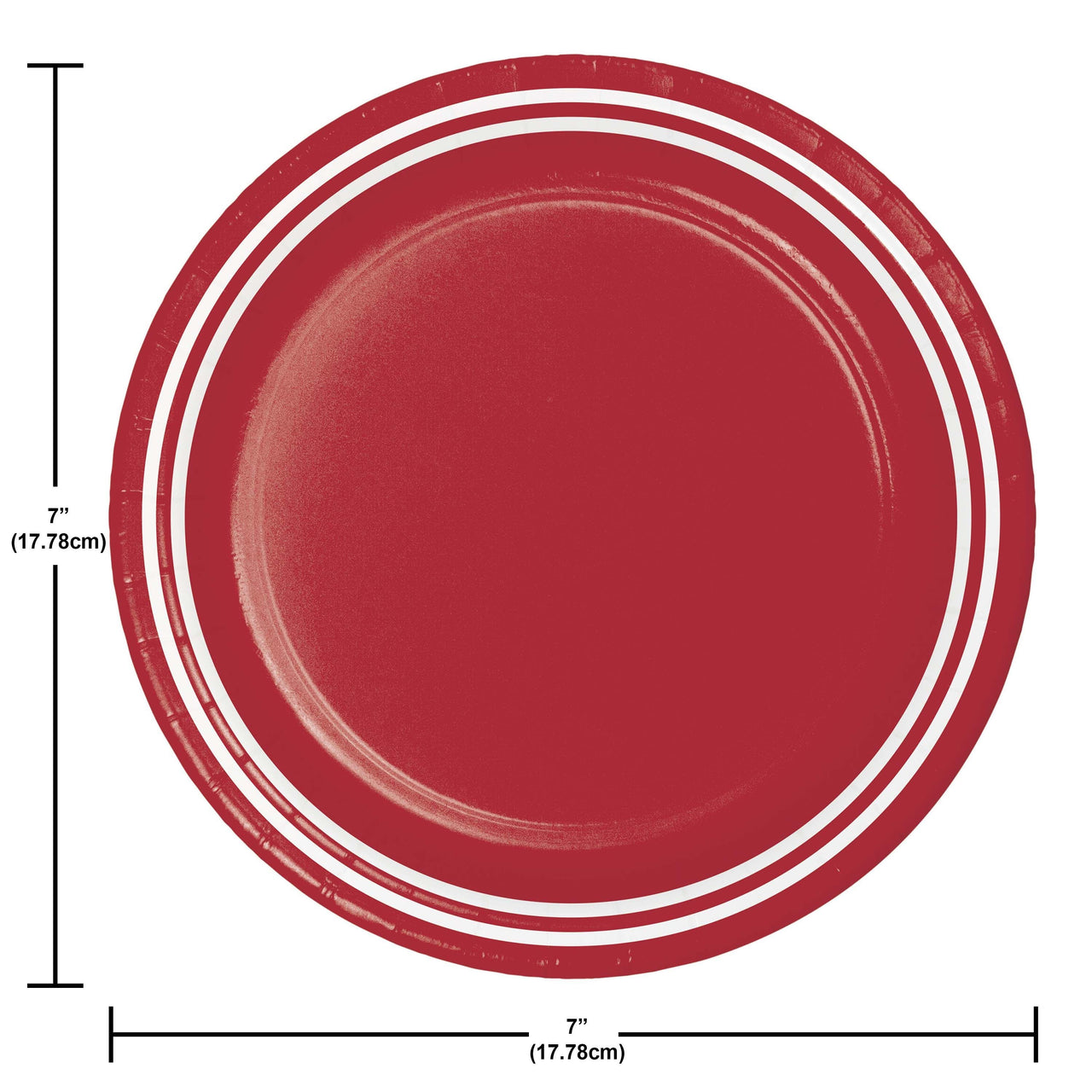 Classic Red Luncheon Plates 7" (20/Pkg)