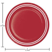 Classic Red Luncheon Plates 7