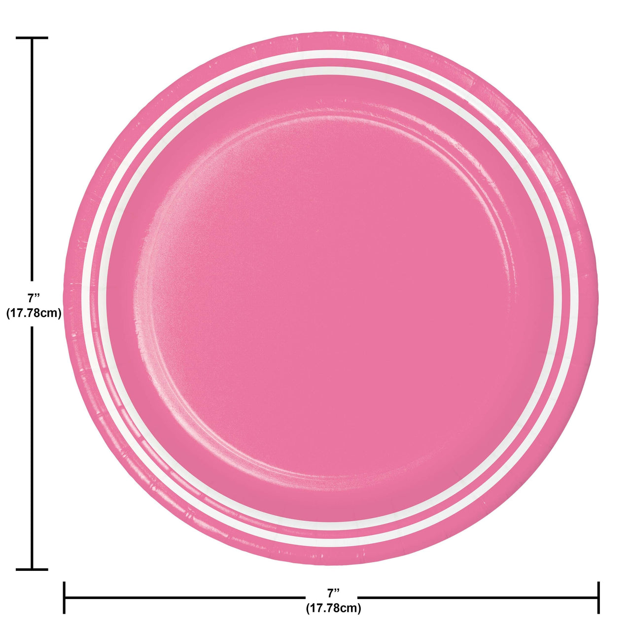 Candy Pink Luncheon Plates 7" (20/Pkg)