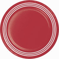Classic Red Dinner Plates 8.5