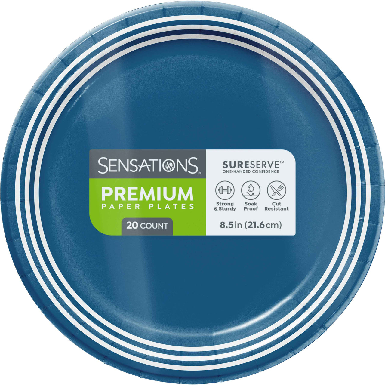 Navy Blue Dinner Plates 8.5" (20/Pkg)