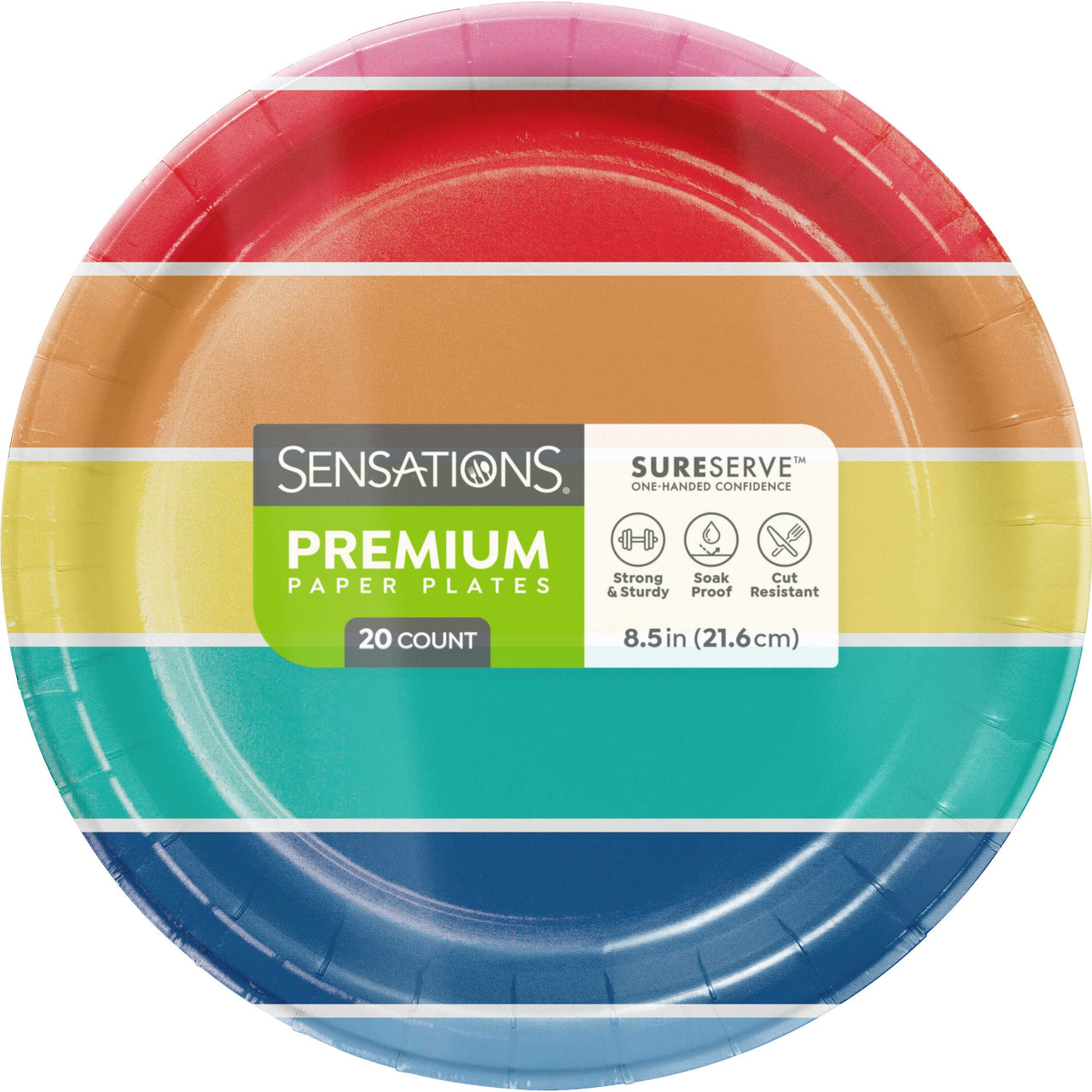 Prismatic Party Dinner Plates 8.5" (20/Pkg)