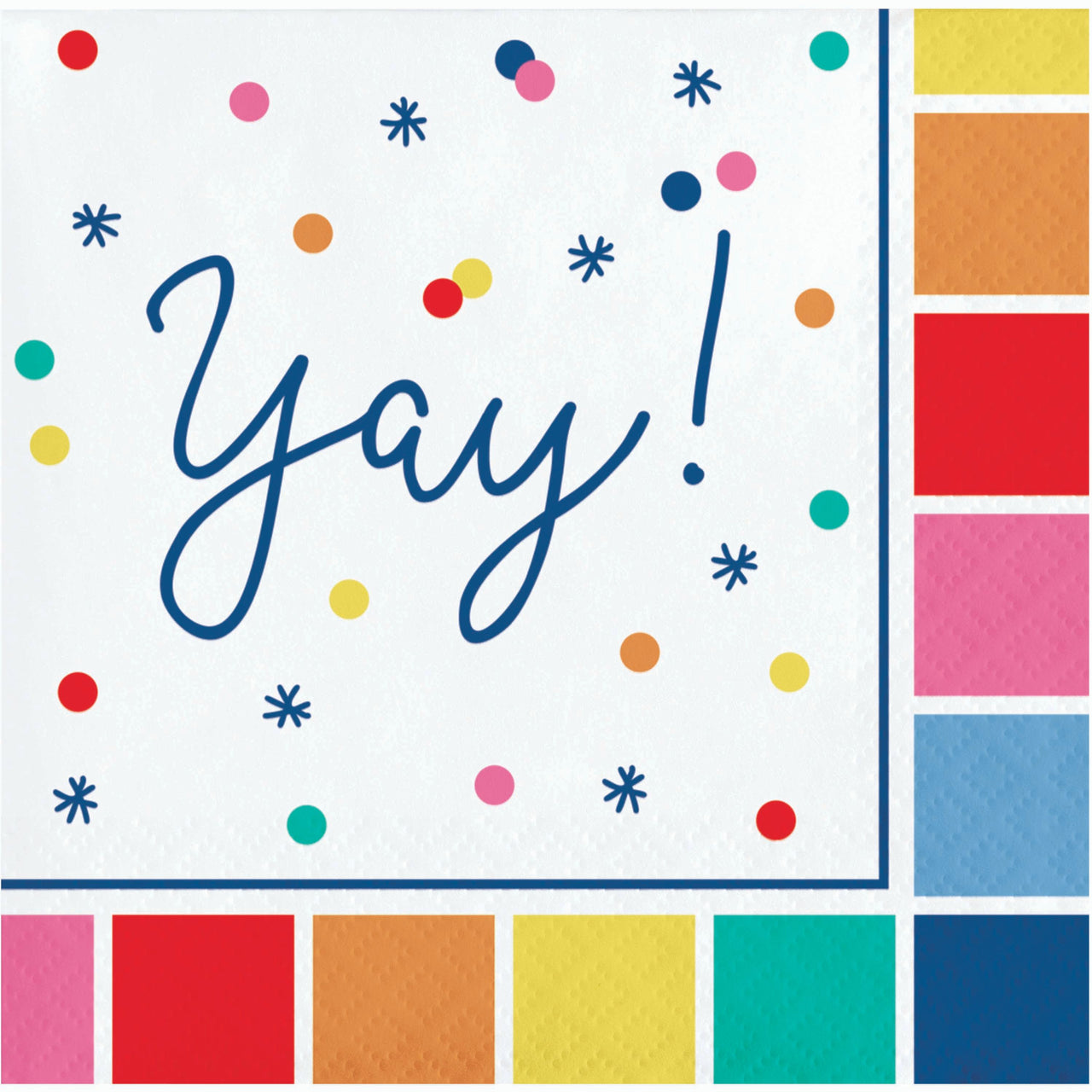 Prismatic Party Beverage Napkins (24/Pkg)