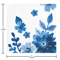 Royal Florals Beverage Napkins (24/Pkg)