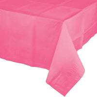 Candy Pink Plastic Tablecover 54