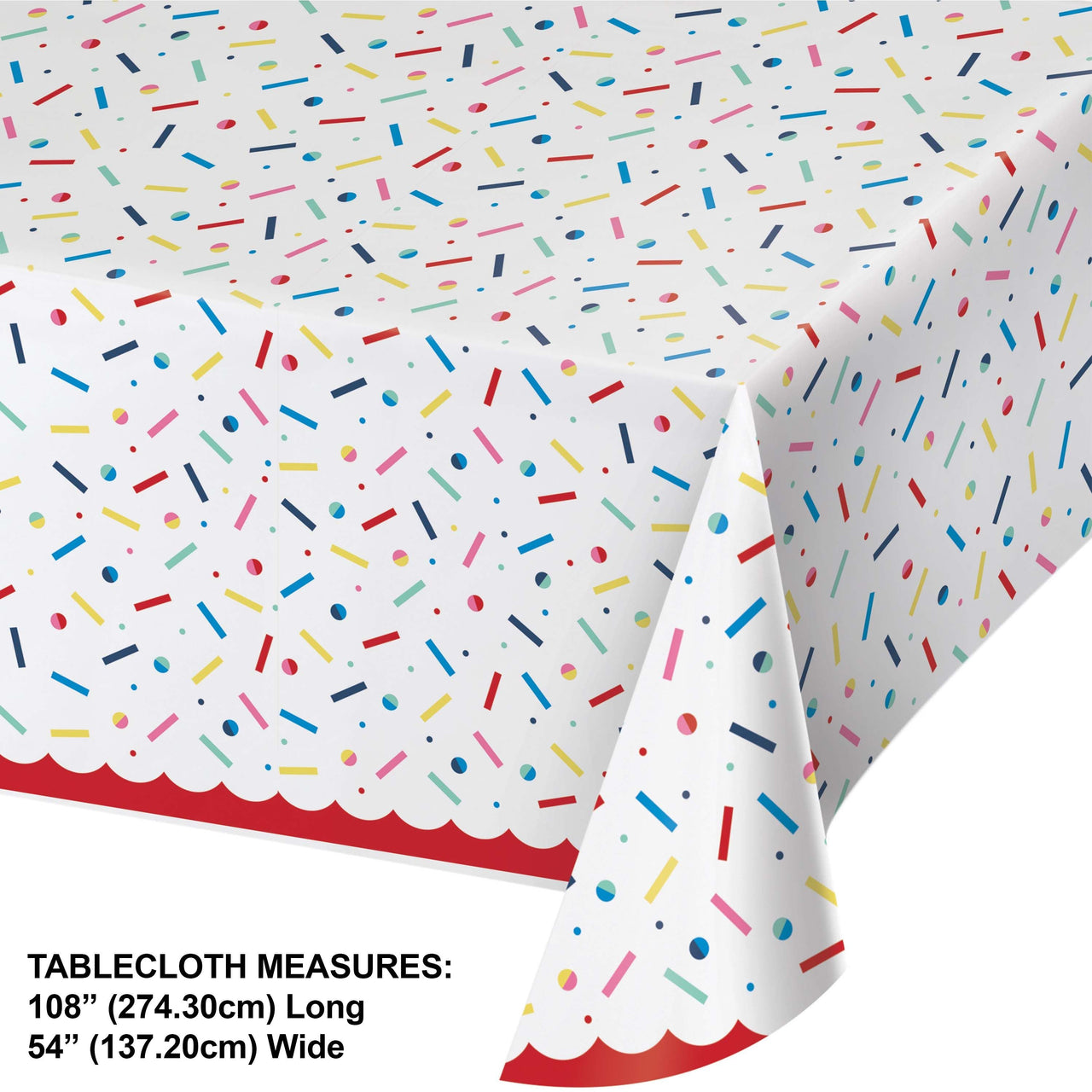 Birthday Bliss Plastic Tablecover 54" x 108"