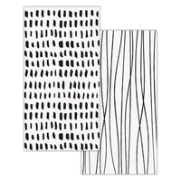 Modern Monochrome Guest Towels