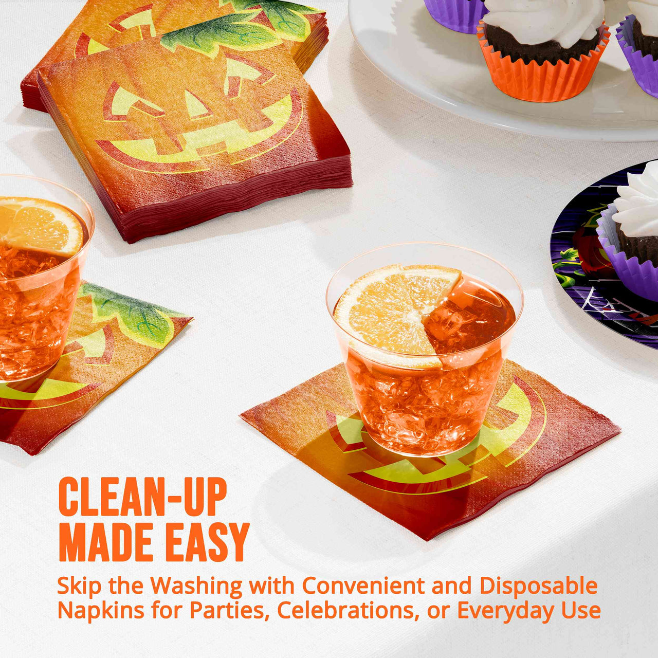 Pumpkin Prowlers Beverage Napkins (16/Pkg)