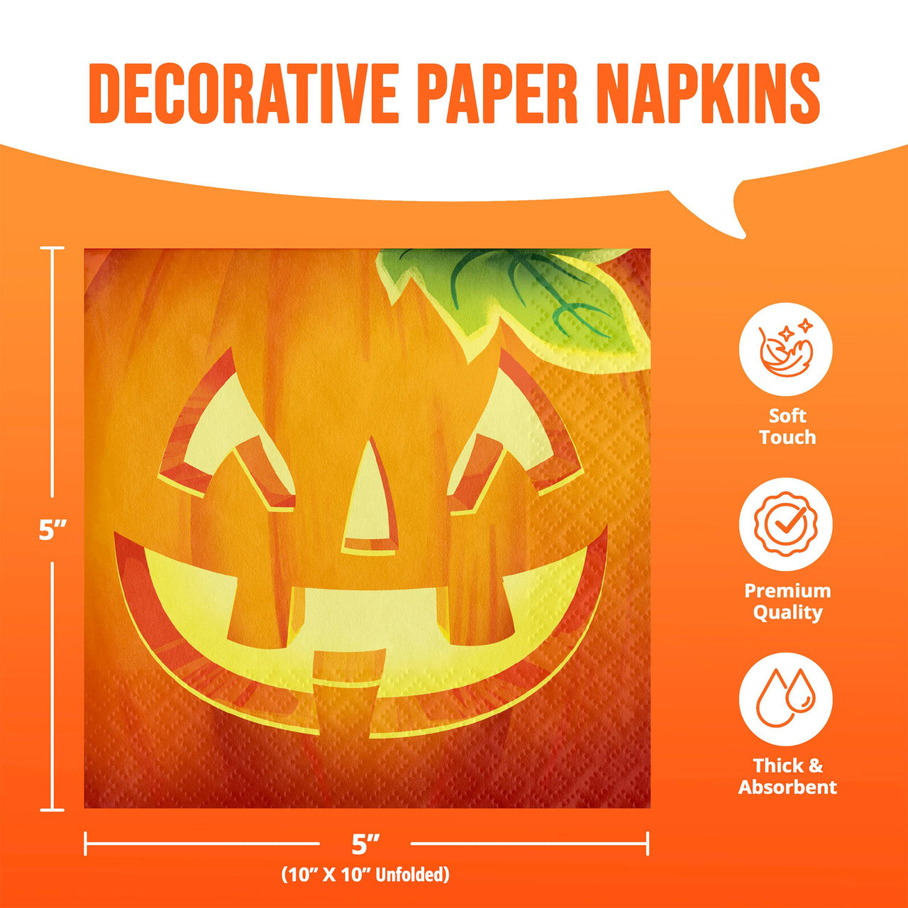 Pumpkin Prowlers Beverage Napkins (16/Pkg)