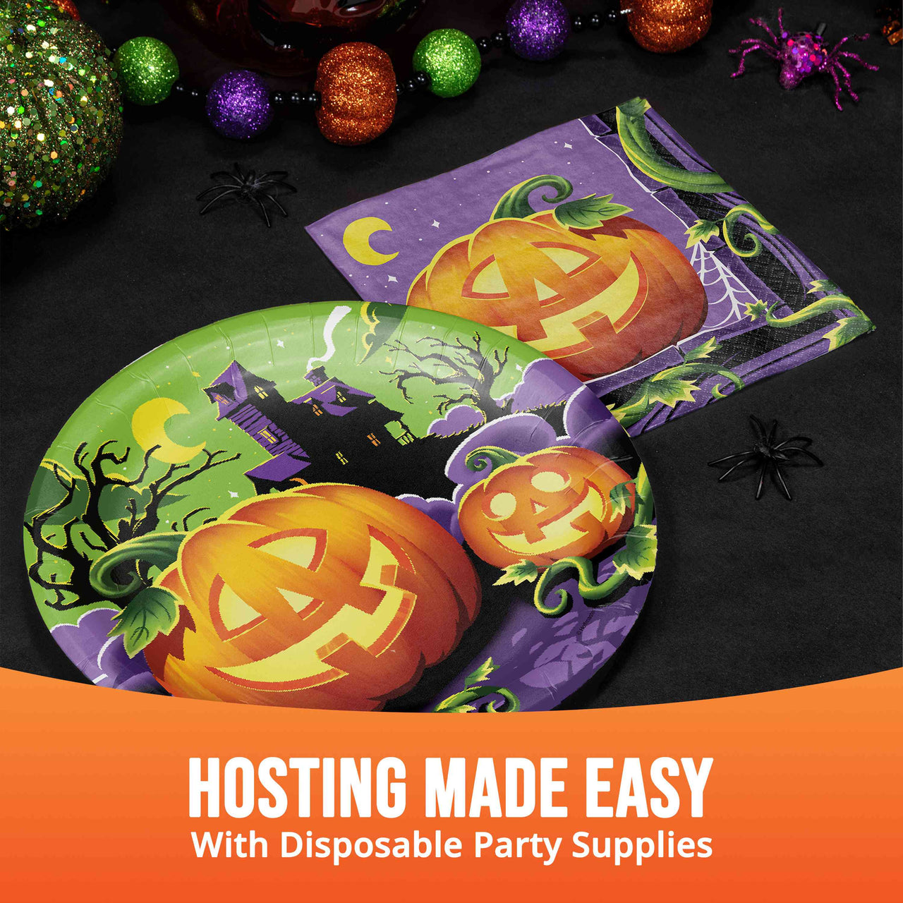 Pumpkin Prowlers Luncheon Napkins (16/Pkg)