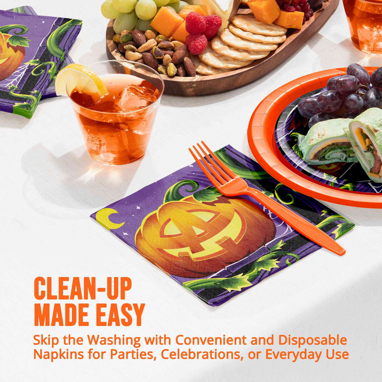 Pumpkin Prowlers Luncheon Napkins (16/Pkg)