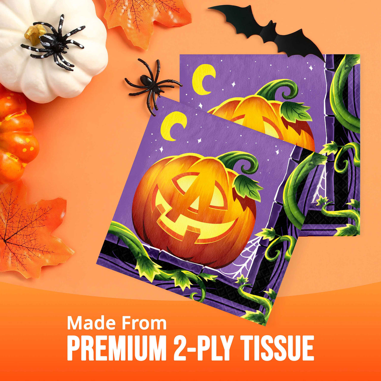 Pumpkin Prowlers Luncheon Napkins (16/Pkg)