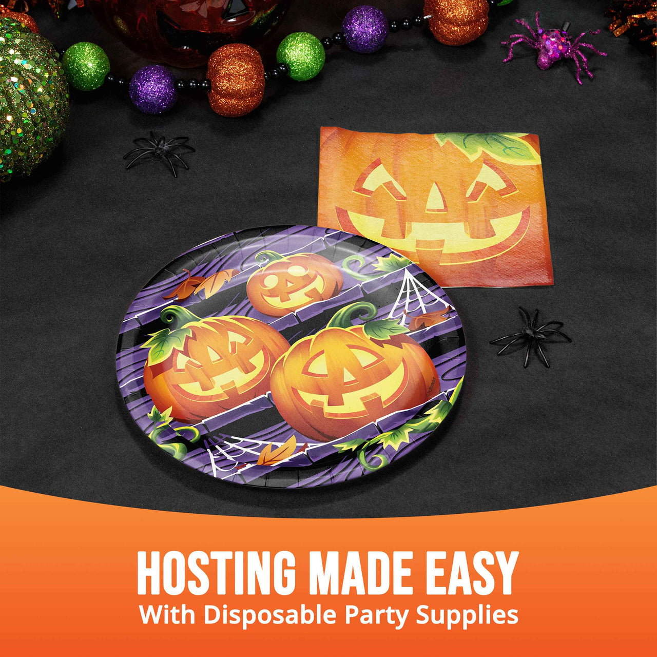 Pumpkin Prowlers Luncheon Plates 7" (8/Pkg)