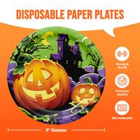Pumpkin Prowlers Dinner Plates 9