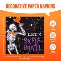 Radiant Reaper Let's Skelebrate Beverage Napkins (16/Pkg)