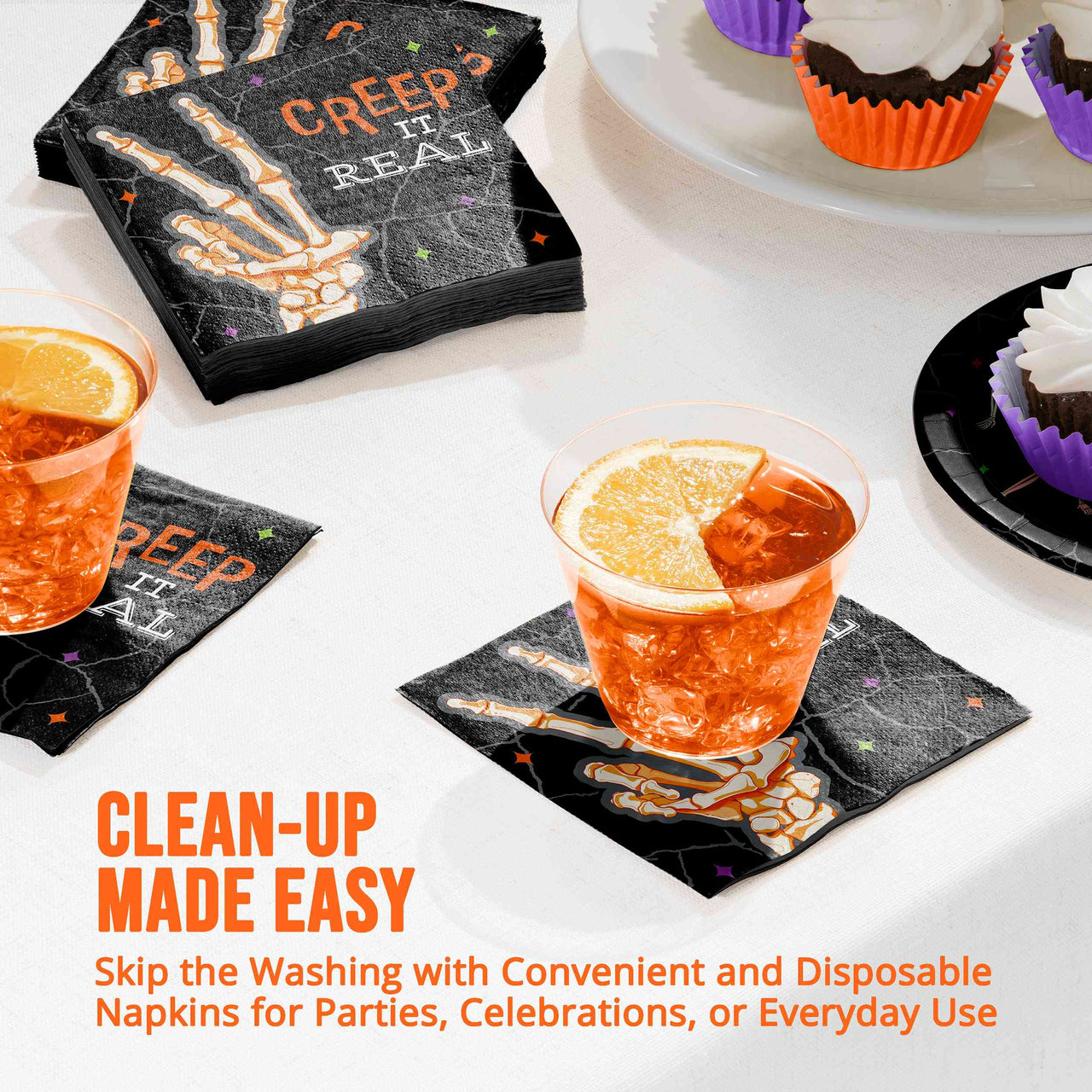 Radiant Reaper Creep It Real Beverage Napkins (16/Pkg)