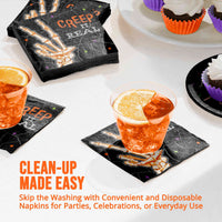 Radiant Reaper Creep It Real Beverage Napkins (16/Pkg)
