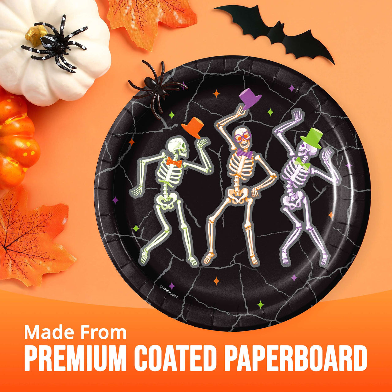 Radiant Reaper Dancing Skeletons Luncheon Plates 7" (8/Pkg)