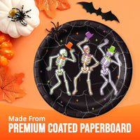 Radiant Reaper Dancing Skeletons Luncheon Plates 7