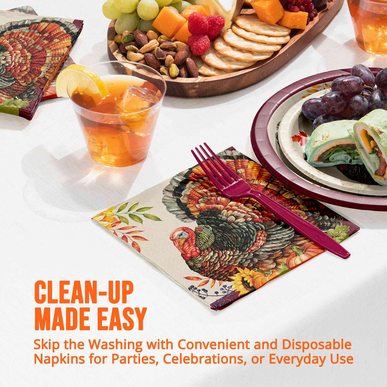Bountiful Bird Luncheon Napkins (16/Pkg)
