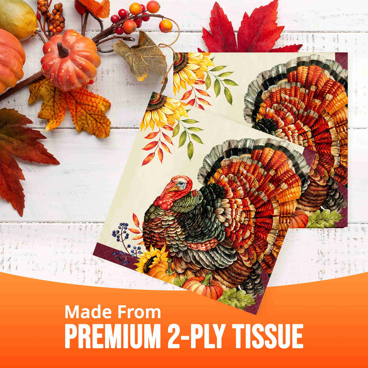 Bountiful Bird Luncheon Napkins (16/Pkg)
