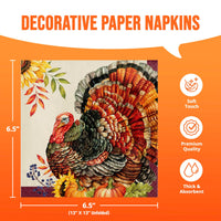 Bountiful Bird Luncheon Napkins (16/Pkg)