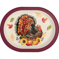 Bountiful Bird Oval Platters 12