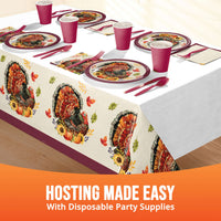Bountiful Bird Plastic Tablecover 54