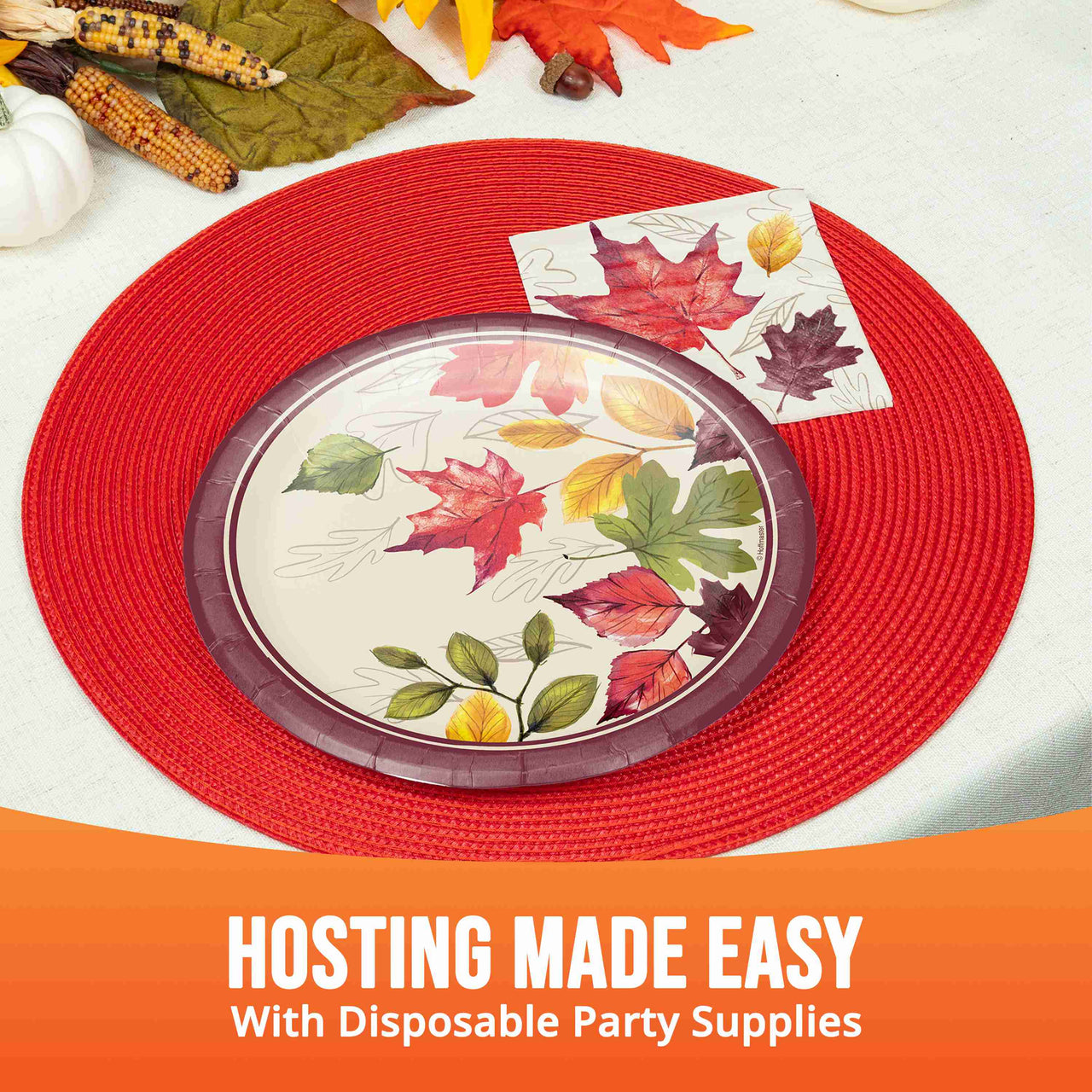 Falling Foliage Beverage Napkins (16/Pkg)