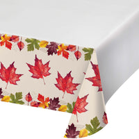 Falling Foliage Plastic Tablecover 54