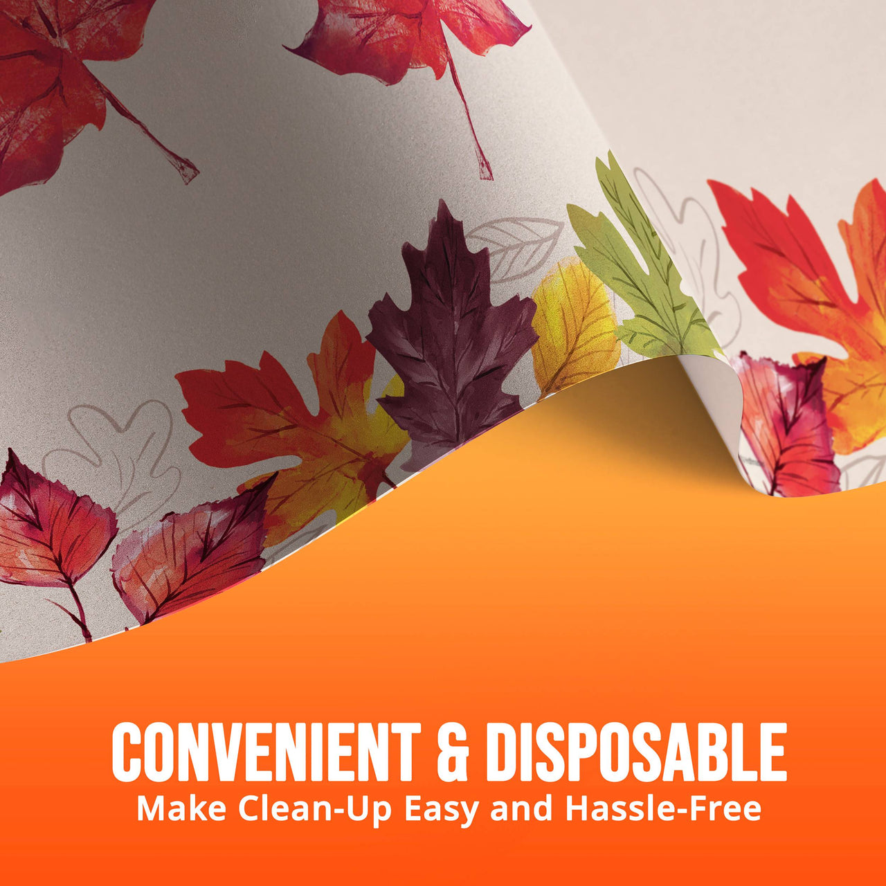 Falling Foliage Plastic Tablecover 54" x 96"