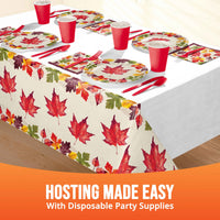 Falling Foliage Plastic Tablecover 54